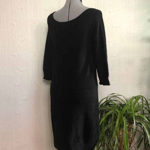 Vintage black 100% cashmere Juicy Couture mini dress - size Large - Picture 3 of 4